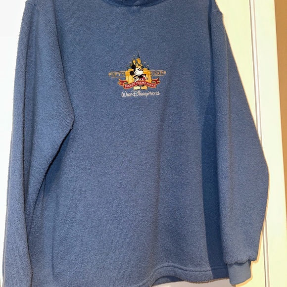 RARE Disney 50 years of Disney theme parks embroidered pullover sweater - Picture 5 of 6